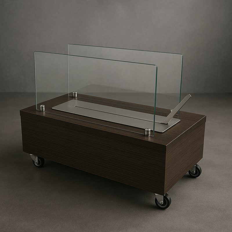 Lareira Ecológica Eco One Box Marrom